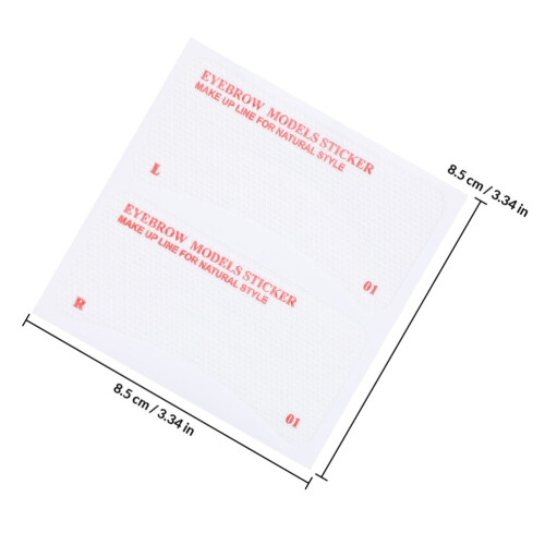 96Pcs Convenient Eyebrow Makeup Stencils White for Women Gift 1