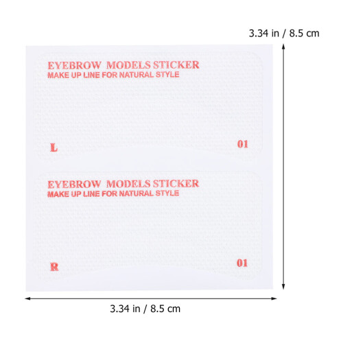 96Pcs Convenient Eyebrow Makeup Stencils White for Women Gift 2