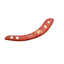 2Pcs Dark Red Wooden Guitar Armrest Durable Acoustic Guitar Accessory