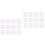 96Pcs Convenient Eyebrow Makeup Stencils White for Women Gift 11