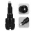 2Pcs Handlebar Bar End Plugs Black Aluminum Handle Plugs 11