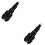 2Pcs Handlebar Bar End Plugs Black Aluminum Handle Plugs 8