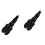 2Pcs Handlebar Bar End Plugs Black Aluminum Handle Plugs 6