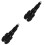 2Pcs Handlebar Bar End Plugs Black Aluminum Handle Plugs 5