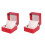 2pcs Box Red Earrings Watch Box Miss 2