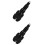 2Pcs Handlebar Bar End Plugs Black Aluminum Handle Plugs 7