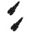 2Pcs Handlebar Bar End Plugs Black Aluminum Handle Plugs 9