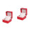 2pcs Box Red Earrings Watch Box Miss 4
