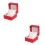 2pcs Box Red Earrings Watch Box Miss 6