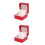 2pcs Box Red Earrings Watch Box Miss 5