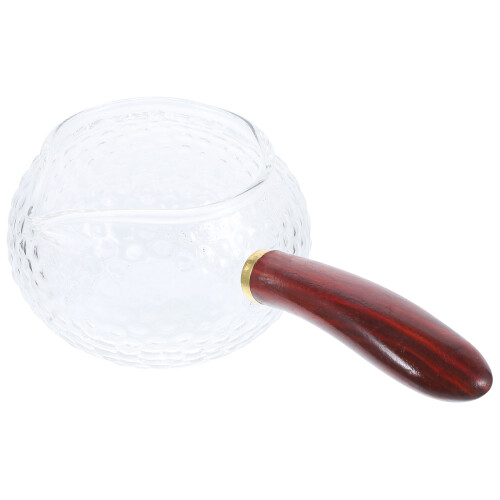 4pcs Milk Cup With Side Handle Triangle Wood 1