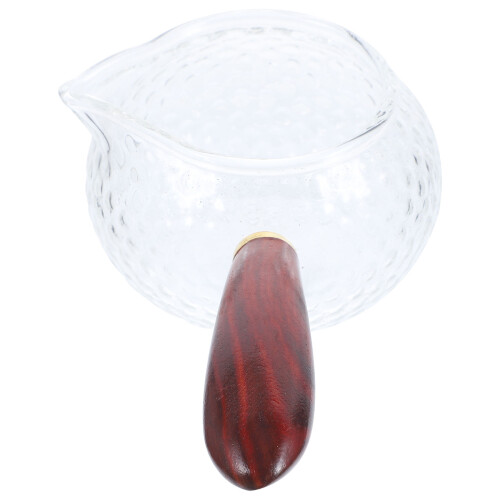 4pcs Milk Cup With Side Handle Triangle Wood 2