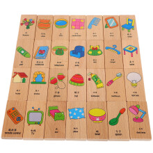 112 Pcs Wood Dominoes Set For Kids Stacking And Learning Activities