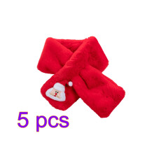 5 Pack Santa Claus Scarf Men And Women Child Warm Kids Neckerchief