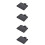 4 Pcs Tray With Large Clamp Card Microphone Stand Small 11