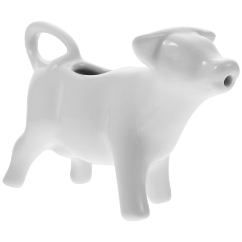 2 Pcs Ceramic Cow Jugs Animal Pull Flower Cup Mouse-Shaped Teapot