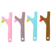 4Pcs Baby Silicone Teether Sticks Soft Flexible Chew Toys
