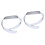 2pcs Bow Women'S White Wide Belt 4