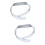 2pcs Bow Women'S White Wide Belt 7