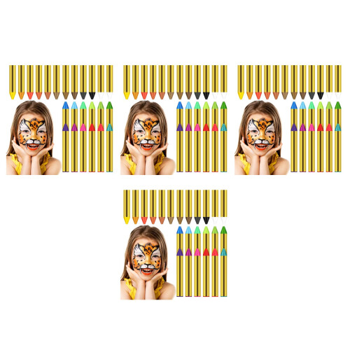 4 Boxes Face Body Painting Kit 24 Colors 1