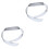 2pcs Bow Women'S White Wide Belt 3