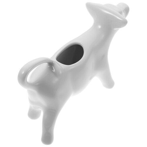 2 Pcs Ceramic Cow Jugs Animal Pull Flower Cup Mouse-Shaped Teapot 2