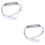 2pcs Bow Women'S White Wide Belt 6