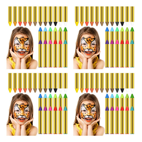 4 Boxes Face Body Painting Kit 24 Colors 2