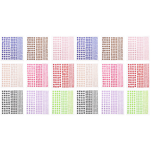 18Feuilles Stickers DIY Coloré Accessoires 2