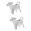 2 Pcs Ceramic Cow Jugs Animal Pull Flower Cup Mouse-Shaped Teapot 10