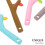 4Pcs Baby Silicone Teether Sticks Soft Flexible Chew Toys 7
