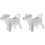 2 Pcs Ceramic Cow Jugs Animal Pull Flower Cup Mouse-Shaped Teapot 5