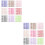 18Feuilles Stickers DIY Coloré Accessoires 7