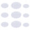 9 Pcs Stamping Block Acrylic Accessories White 8