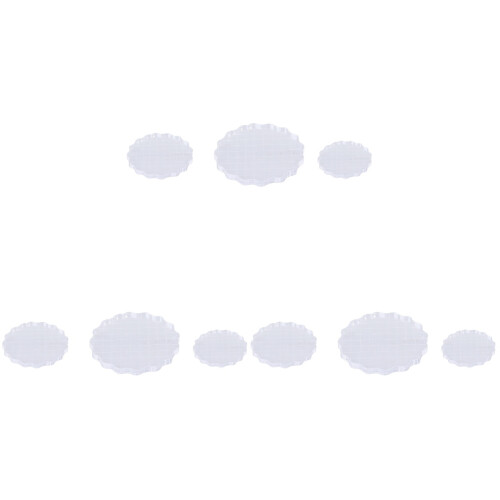 9 Pcs Stamping Block Acrylic Accessories White 1