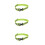 3pcs Night Run Reflective Tape Adjustable 9