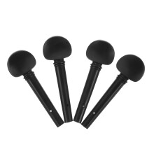12Pcs Ebony Wooden Violin Pegs Black Stable Tuning Fine Tuners Set