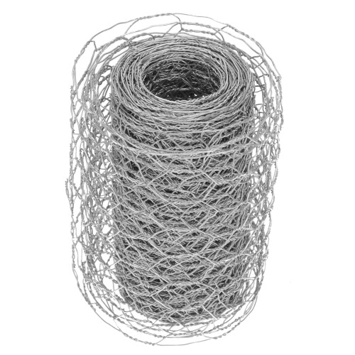 2Pcs Silver Hexagonal Chicken Wire Mesh Strong Metal Wire Net for Home