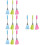 4 Count Keyboard Cleaning Brush Small Table Dust Brush 25x5cm 7