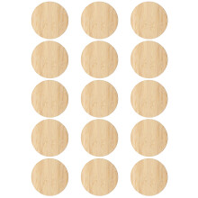 60 Pcs DIY Painting Cutouts Unfinished Circle Slices Decor