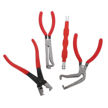 2Sets Heavy Duty Fuel Line Disconnect Pliers Red for Vehicle Wiring