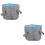 2Pcs Folding Foot Bath Bucket Grey Multi-Use Portable Wash Basin 6