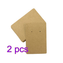 2 Pieces Jewelry Display Kraft Paper Anklet Packaging Card Cards