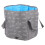 2Pcs Folding Foot Bath Bucket Grey Multi-Use Portable Wash Basin 9