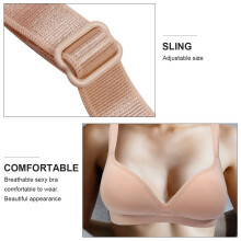 6Pcs Comfortable No Bras Beige Modal Adjustable Underwear