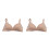 6Pcs Comfortable No Bras Beige Modal Adjustable Underwear 9
