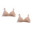 6Pcs Comfortable No Bras Beige Modal Adjustable Underwear 5