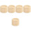 20 Pcs Diy Wood Bangles Smooth Unfinished Bracelets Circles 4