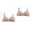 6Pcs Comfortable No Bras Beige Modal Adjustable Underwear 10
