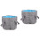 2Pcs Folding Foot Bath Bucket Grey Multi-Use Portable Wash Basin 4